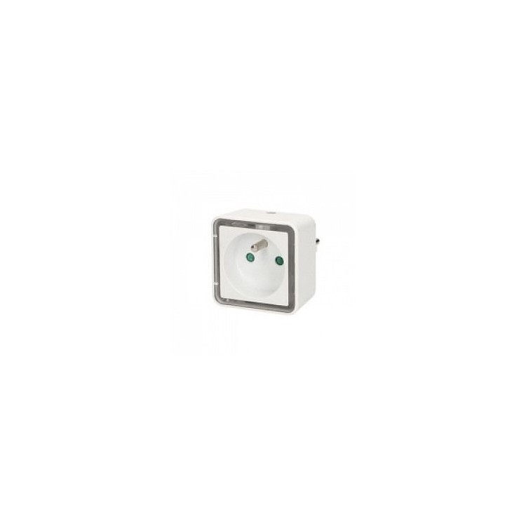 Prise avec lampe de chevet carrée à LED intégré - Orno Prise avec lampe de chevet carrée à LED intégré - Orno