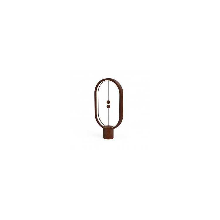 Lampe LED Heng en bois foncé avec interrupteur magnétique - Allocacoc