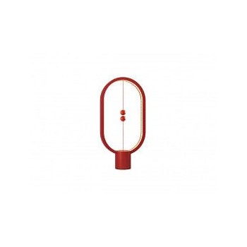 Lampe LED Heng en plastique rouge avec interrupteur magnétique - Allocacoc