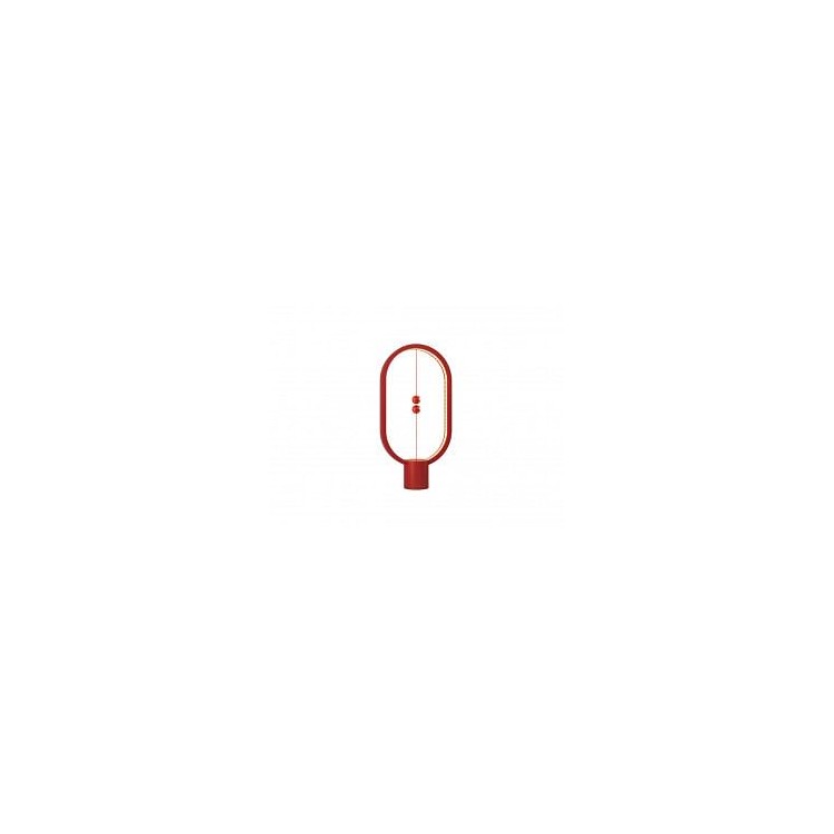 Lampe LED Heng en plastique rouge avec interrupteur magnétique - Allocacoc Lampe LED Heng en plastique rouge avec interrupteur magnétique - Allocacoc