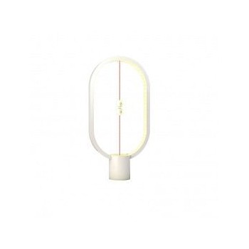 Lampe LED Heng en plastique blanc avec interrupteur magnétique - Allocacoc