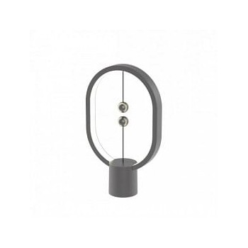 Lampe LED Heng mini en plastique gris avec interrupteur magnétique - Allocacoc