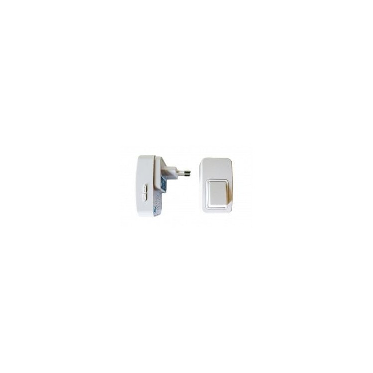 Pack sonnette sans fil et sans pile, bouton et récepteur - Eco-Life Pack sonnette sans fil et sans pile, bouton et récepteur - Eco-Life