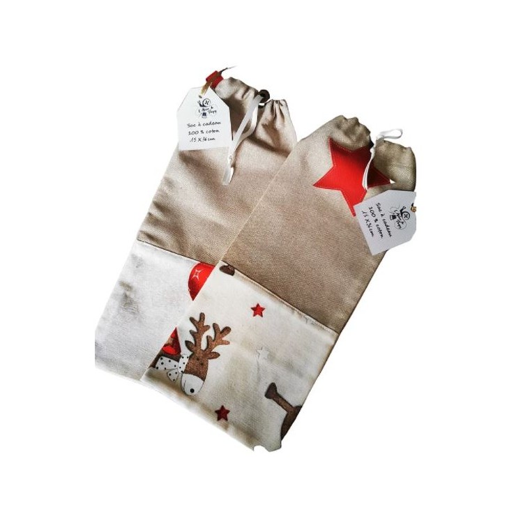 Sac cadeau en tissu pour bouteille Sac cadeau en tissu pour bouteille