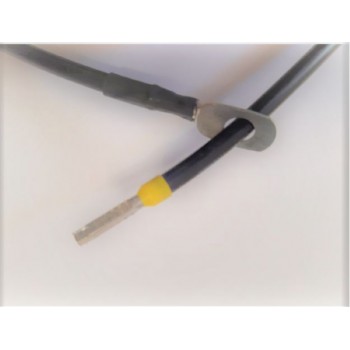 Câble avec embout liaison batterie - régulateur 6mm² 1 cosse M8 noir