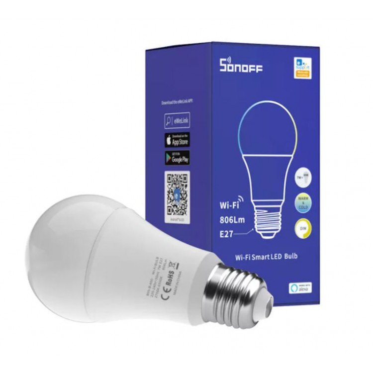 Ampoule connectée WiFI E27 Blanc chaud et froid Ampoule connectée WiFI E27 Blanc chaud et froid