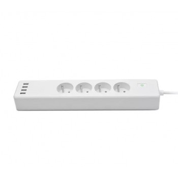 Strippy - Objet Connecté - Multiprise Connectée Compatible Google  Home-Alexa - Prise Ue – 4 Prises & 4 Prises Usb – 220-240V [F872]