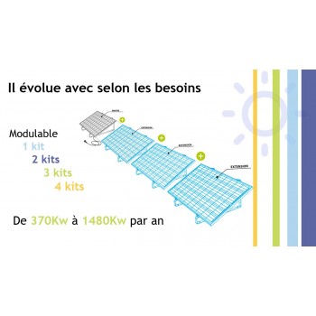 Extension pour Kit Solaire Plug and Play Master 370w (1 panneau) - Voltalia